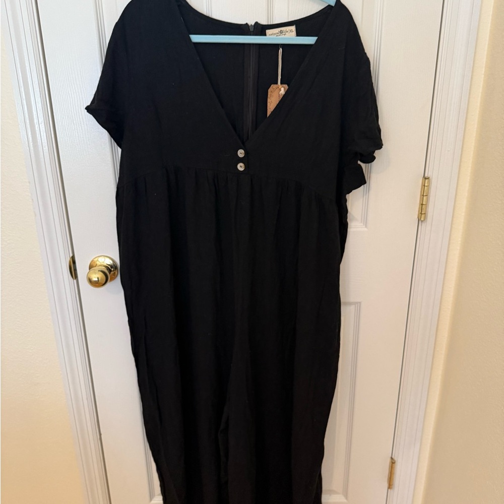 Natural Life Black Jumpsuit - XL